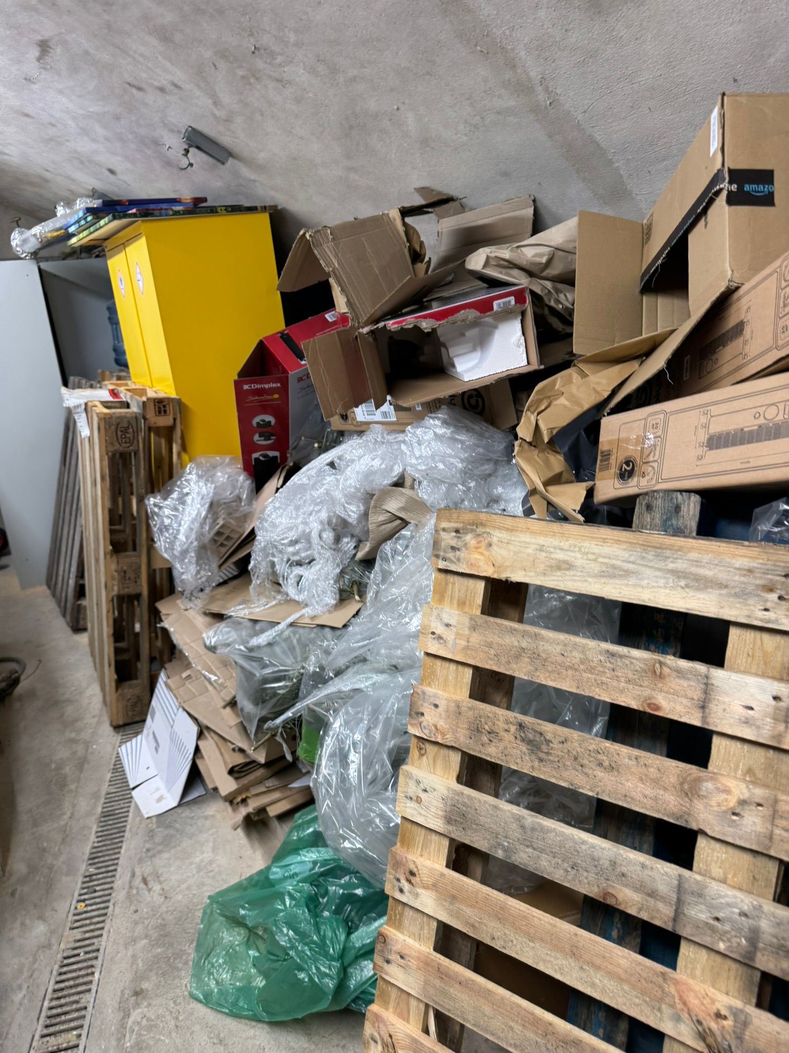 Before basement clearance