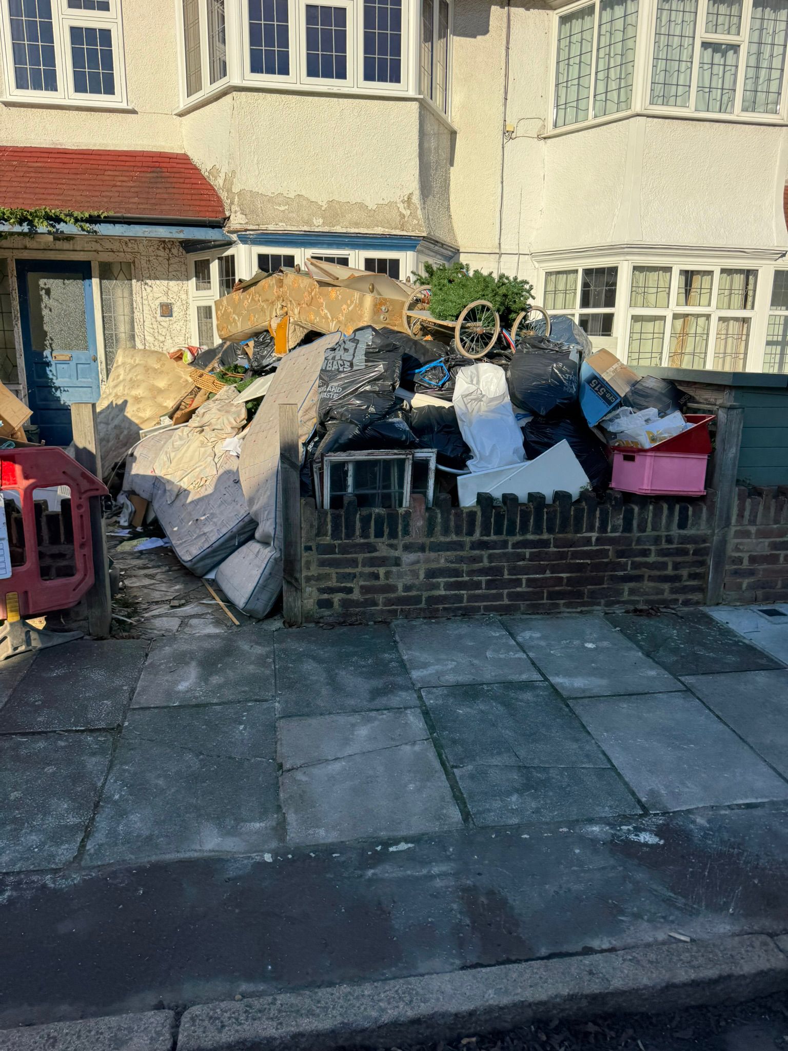Before front garden clearance